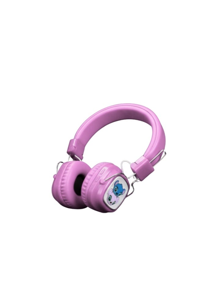 STITCH Wireless Kids Headphones [Kids Headphones] Cute Cartoon Design with LED Lights, Effective Noise Isolation Thanks to the Closed Ear Cavity Design [Bluetooth Kids Headphones] Comfortable and Lightweight Bluetooth Headphones - Image 1